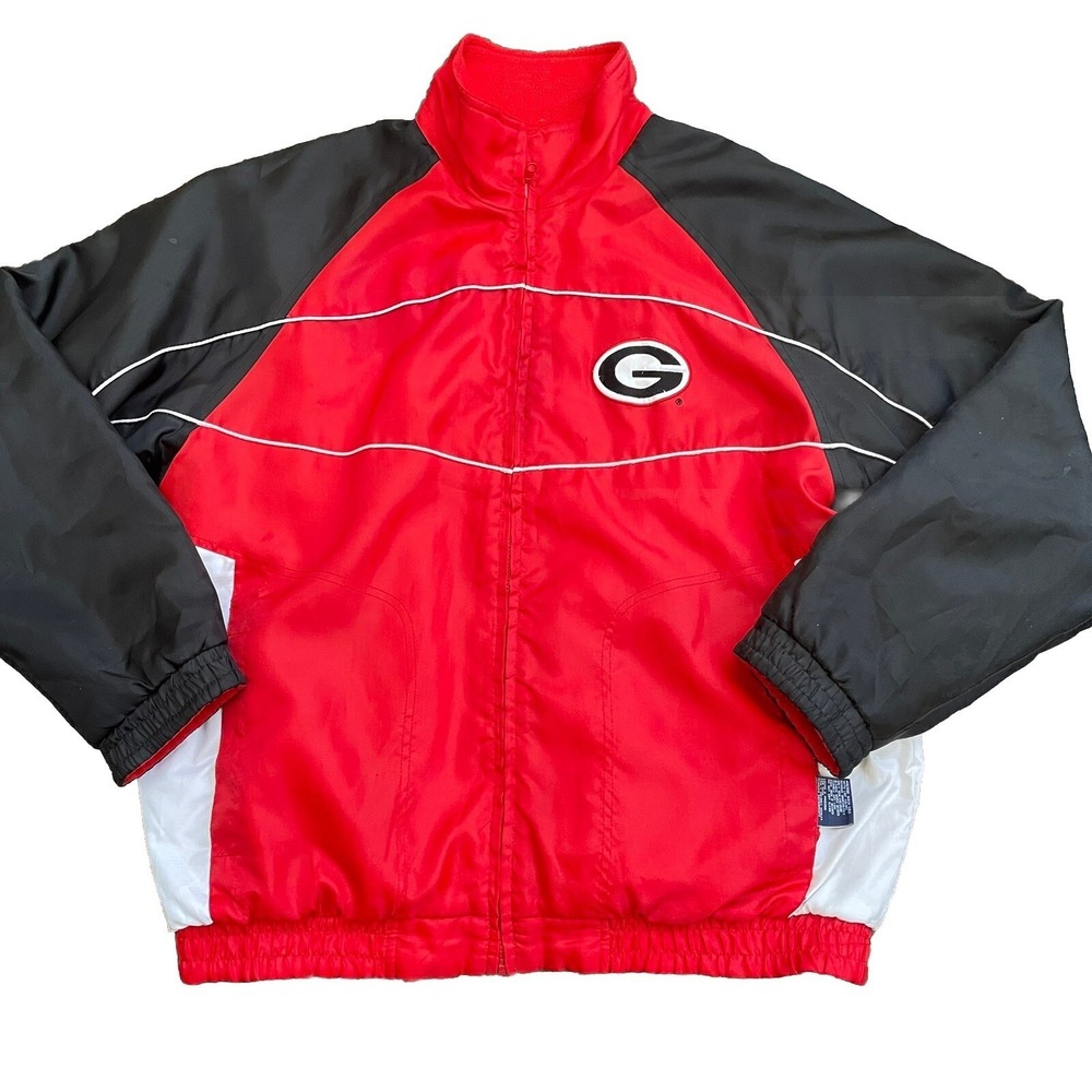G-III Sports GEORGIA BULLDOGS NCAA Coat Jacket Mens Size MED Red/Black Zipper